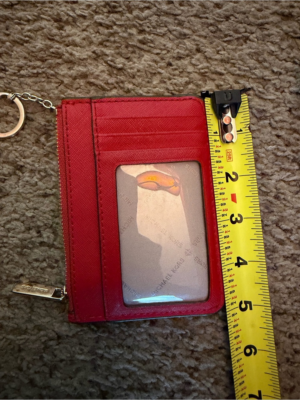 Michael Kors Red Card Case with Keyring